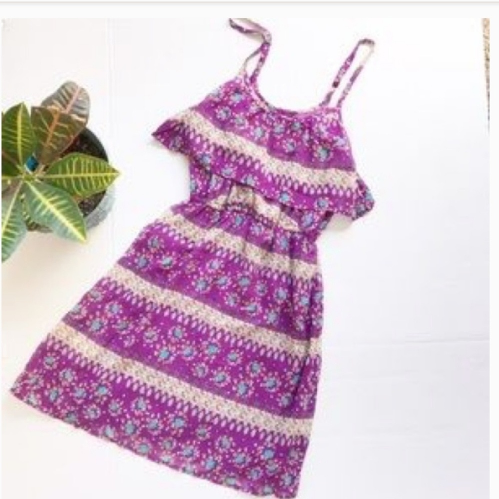 Small New Mossimo Purple Floral Print Dress